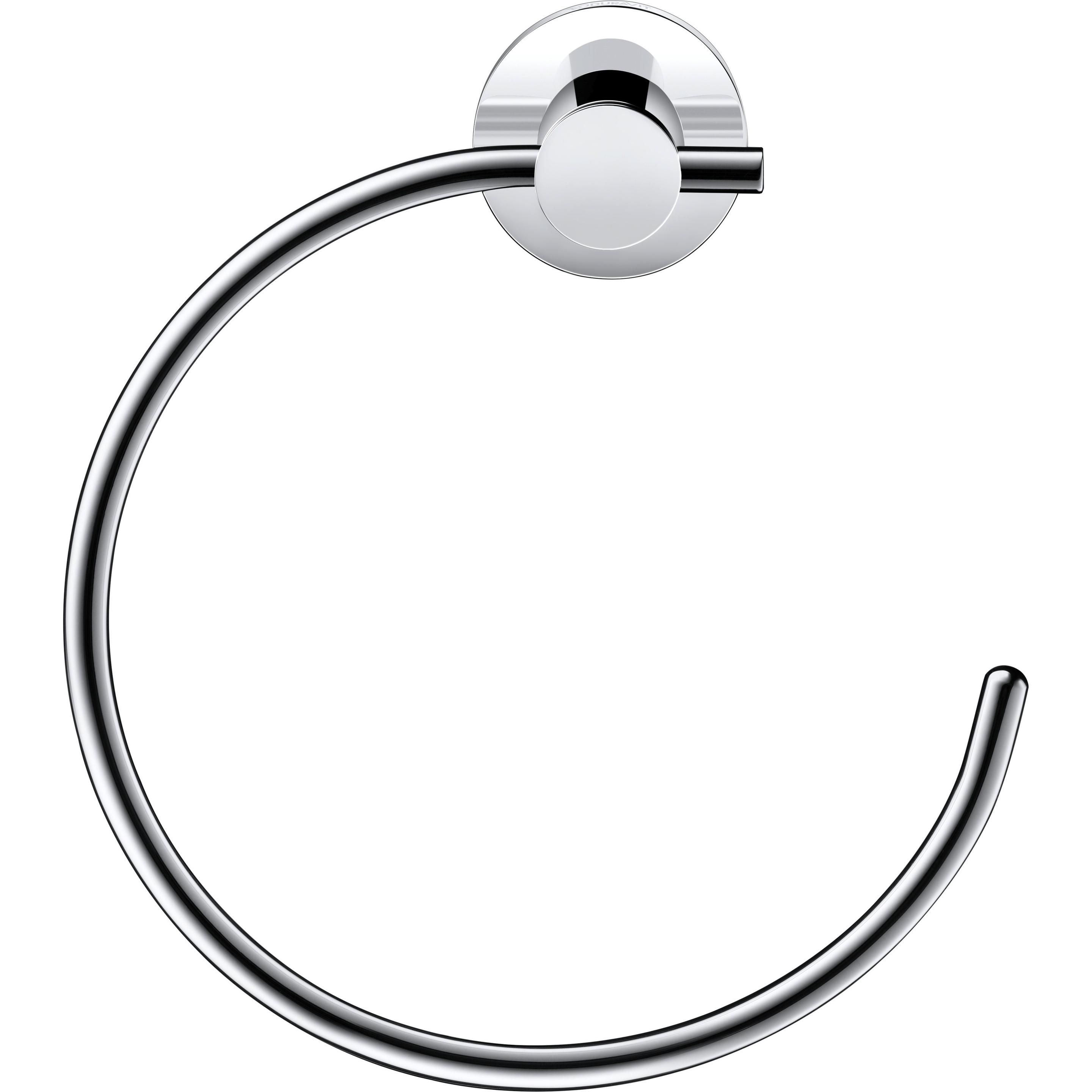 Duravit, Handtuchhalter + Handtuchhaken, Handtuchring D-CODE chrom