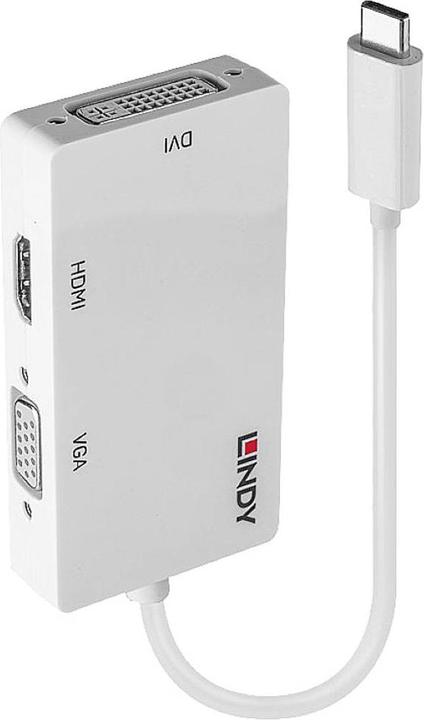 Produktbild Lindy USB 3.1 Typ C zu (HDMI, VGA, DVI, 8.50 cm)