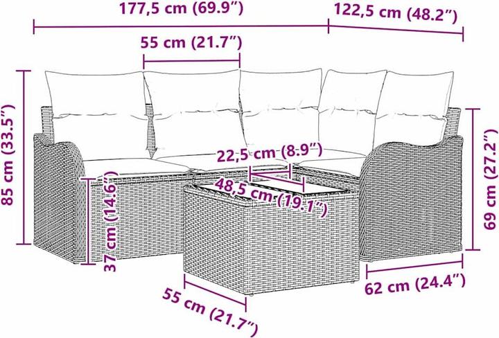 Produktbild vidaXL Damari
