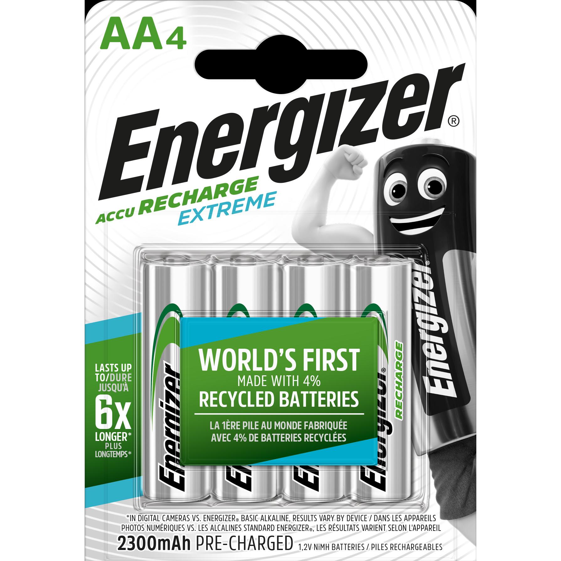 Energizer Recharge Extreme (1 Stk., AA, 2300 mAh), Batterien + Akkus