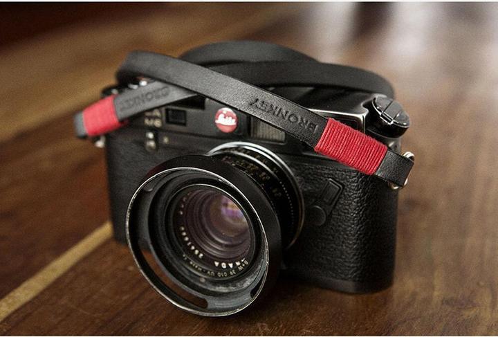 Bronkey Tokyo 101 - Schwarz & Rot, 95 cm Leather strap, 95 cm