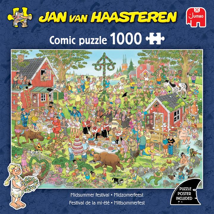 Produktbild Jumbo Jan Van Haasteren - Mittsommerfestival - 1000 Teile (1000 Teile)