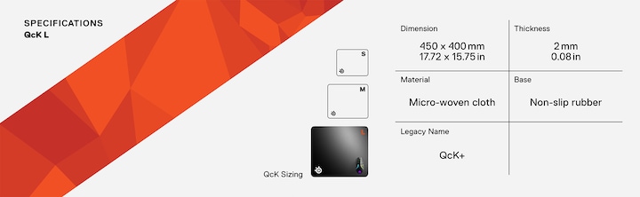Produktbild SteelSeries QcK+ (L)