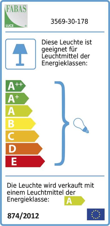 Etichetta energetica Fabas Luce 8019282509417 (220 lm, G9)