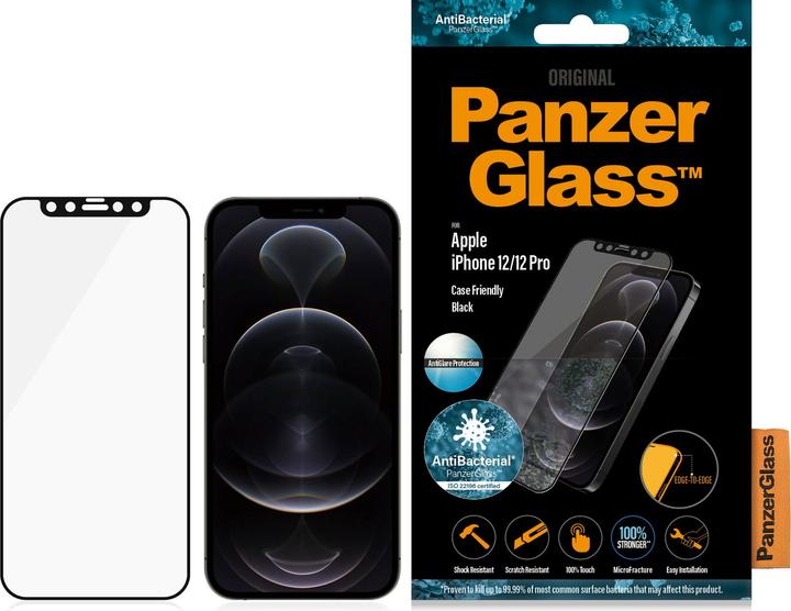 Image du produit PanzerGlass Case Friendly Black (1 pièce(s), Apple iPhone 12, Apple iPhone 12 Pro)