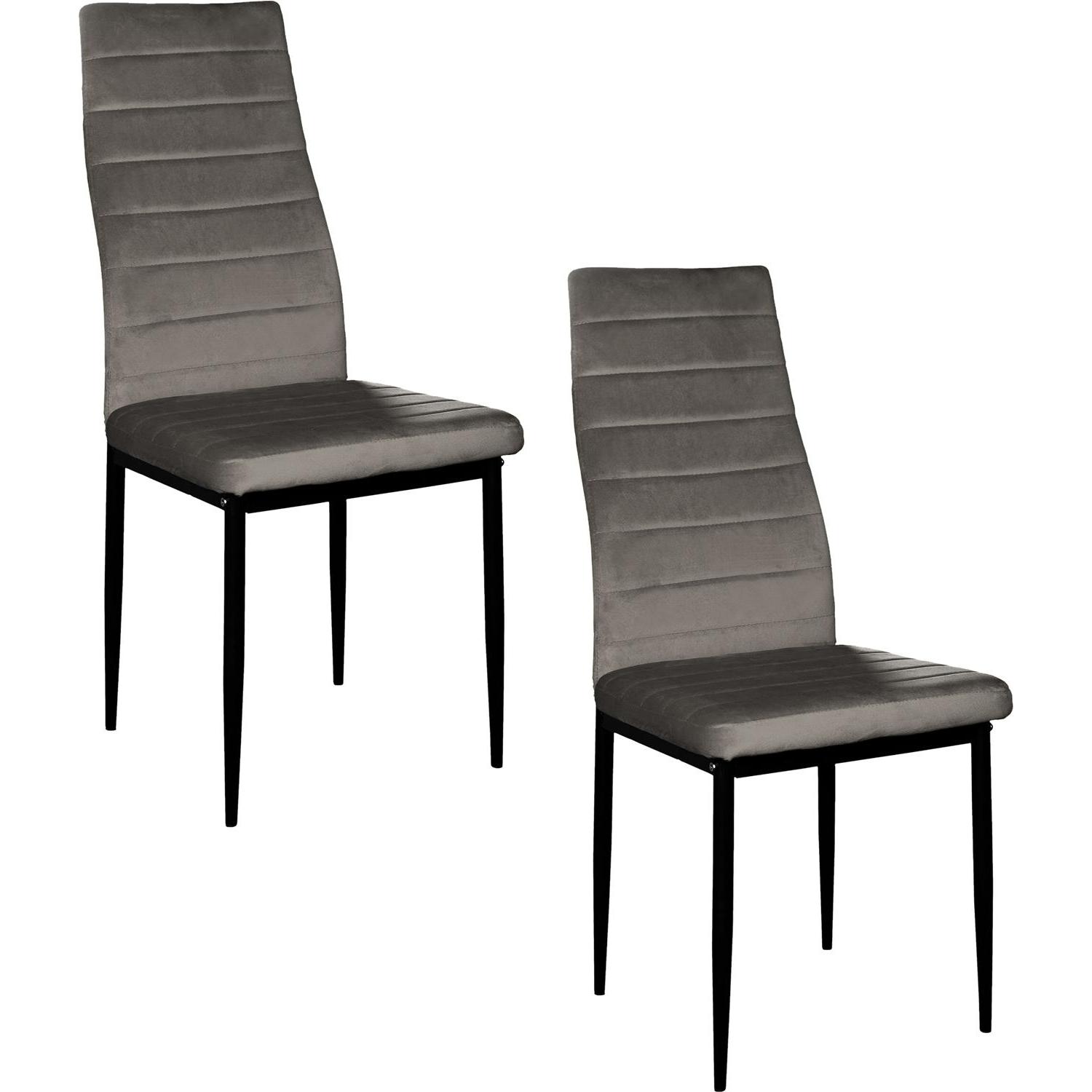 HTI-Living, Stühle, Stuhl Memphis Velvet Grau