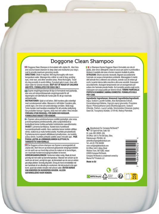 Actual product image Espree 50:1 Doggone Clean Shampoo 5 L (Dog)