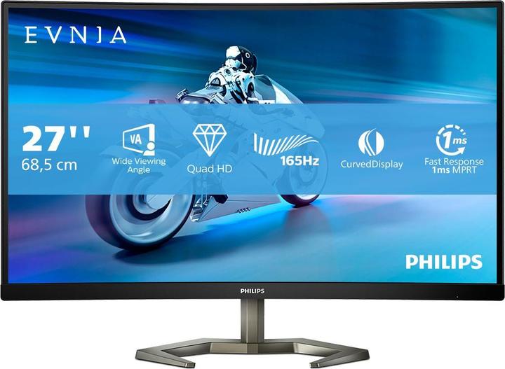 Productafbeelding Philips 27M1C5500VL/00 68,58cm 27inch VA WQHD 144Hz 1ms 250cd/m2 HDMI2.0x2 DP (2560 x 1440 pixels, 27")