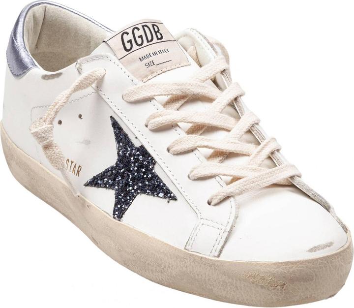 Produktbild Golden Goose super star leather sneakers black and white (40)