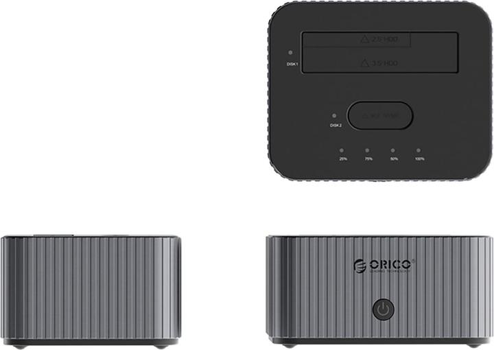 Image du produit Orico Station d'accueil HDD / SSD IT28E-C for SATA 2.5inch / 3.5inch / M.2 NVMe, Grey