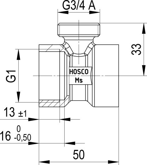 Actual product image ALRE T-piece
