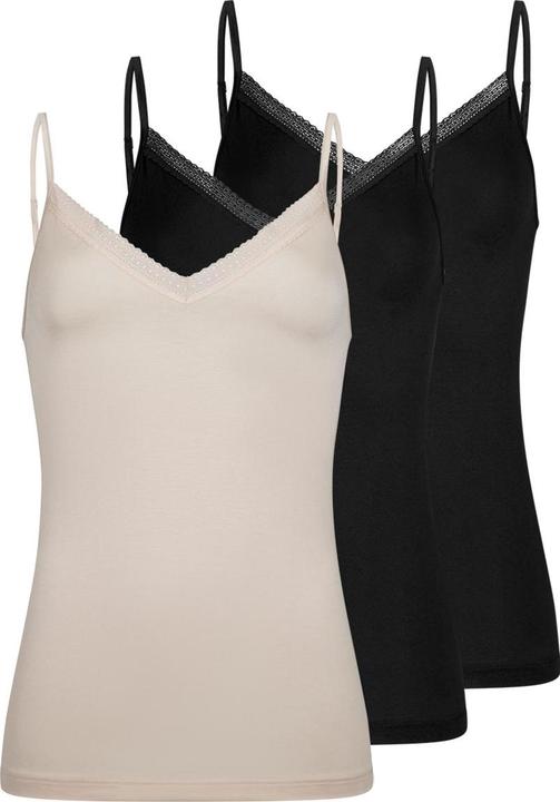 Produktbild Mey 3er Pack Modal Lace Spaghetti Top (L)