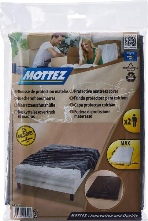Actual product image Mottez Mattress cover (200 x 180 cm)