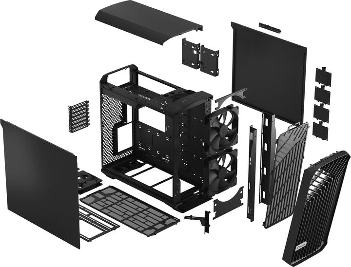 Actual product image Fractal Torrent Black Solid (ATX, E-ATX, ITX, mATX, SSI CEB, SSI EEB)