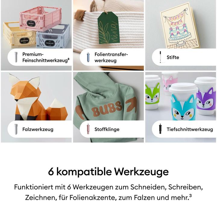 Actual product image Cricut Explore™ 5 Essential Bundle (Cream)