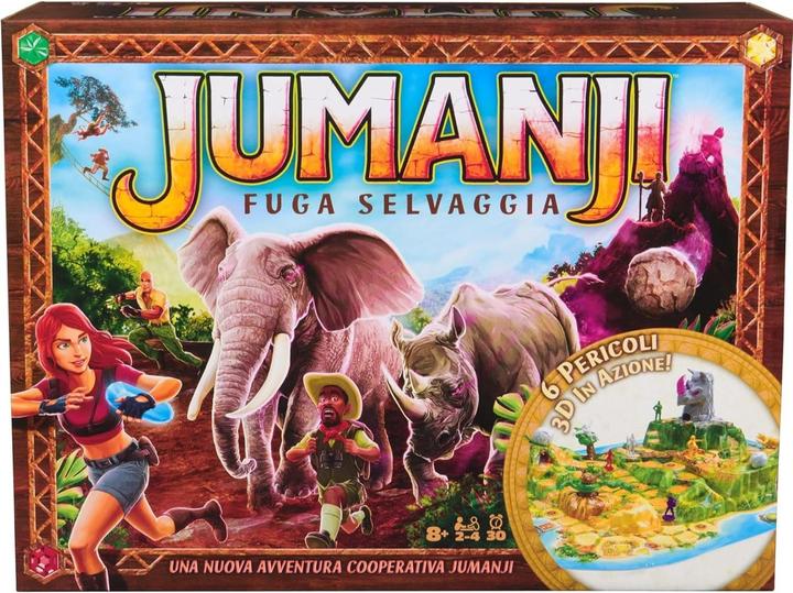 Image du produit Spin Master Jeux Jumanji Stampede cooperative board game, jeu d'aventure 3D basé sur la com d'action