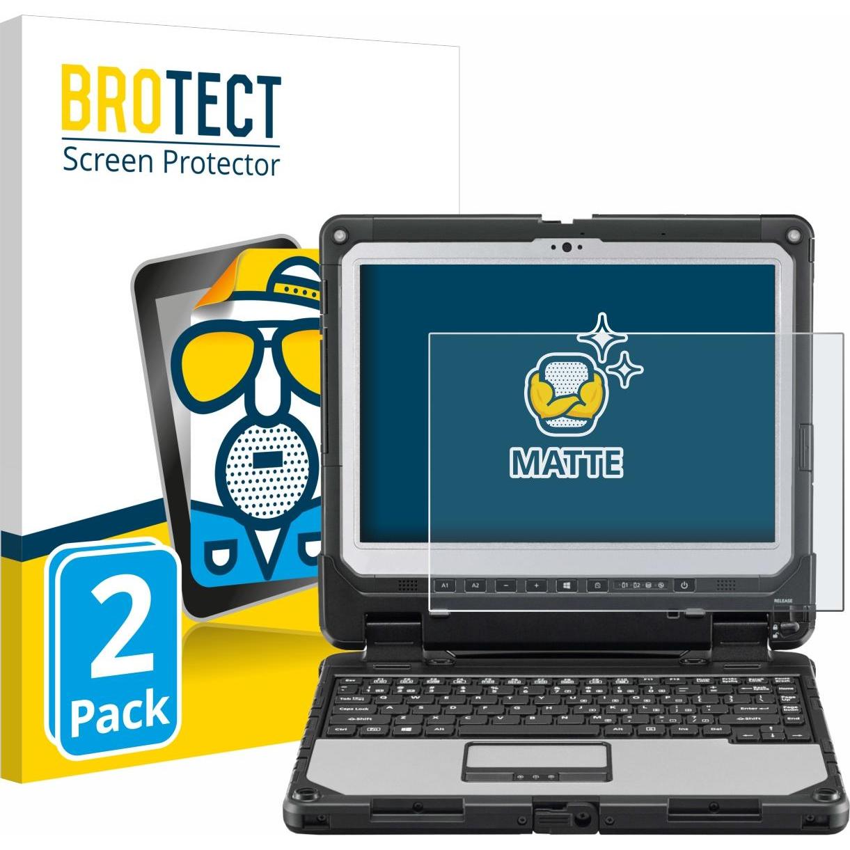BROTECT Entspiegelungs-Schutzfolie Displayschutz Matt (2 Stück, Toughbook CF-33), Tablet Schutzfolie