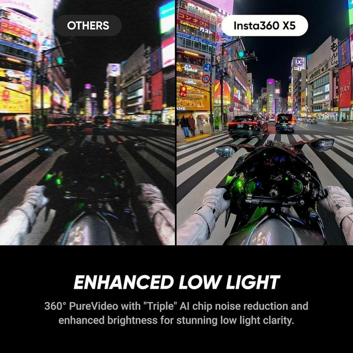 Actual product image Insta360 X5 Standard Bundle (30p, Bluetooth, Wi-Fi)