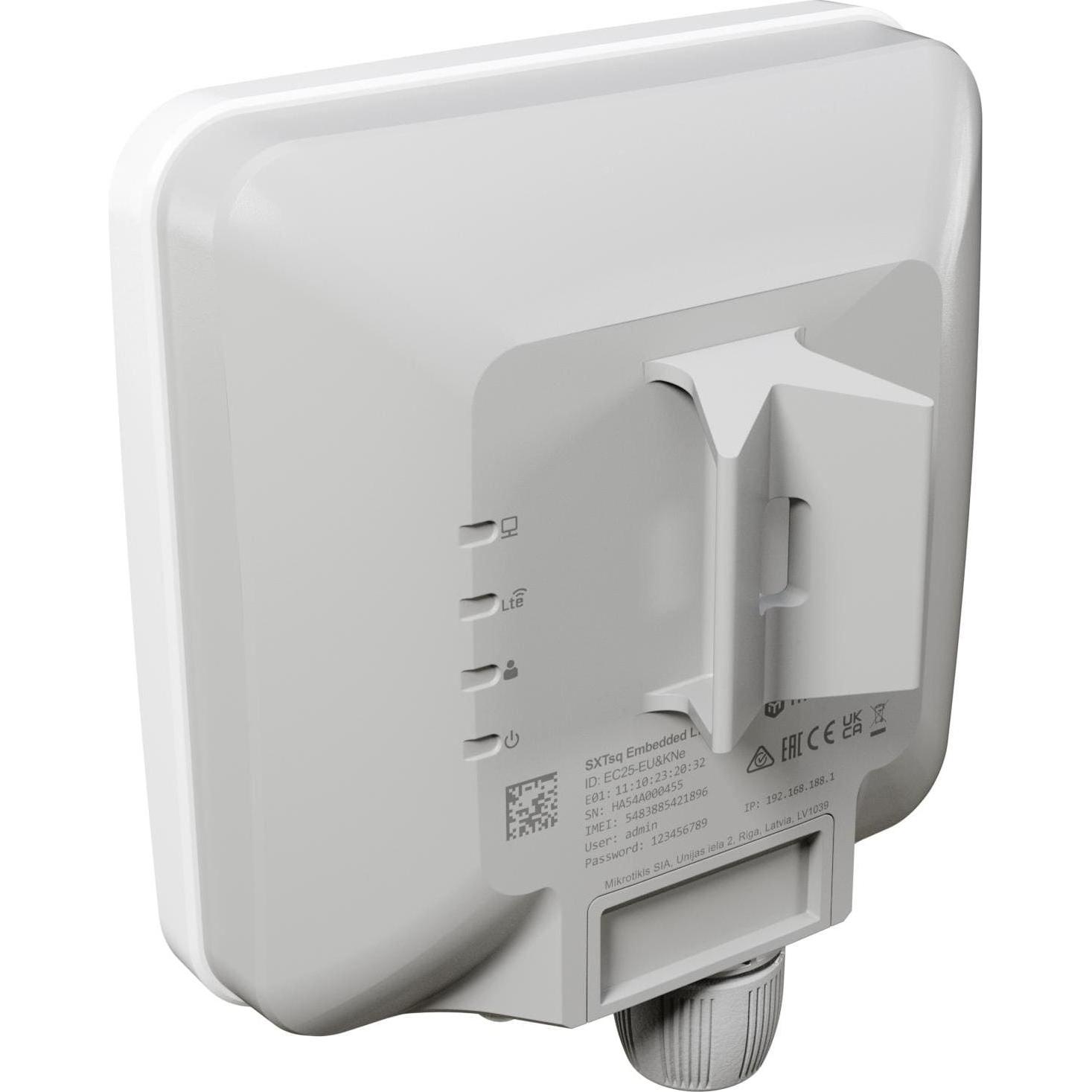 MikroTik SXTsq Embedded LTE4 Global Outdoor LTE Router, eSIM, IP67, MIMO, Router, Grigio