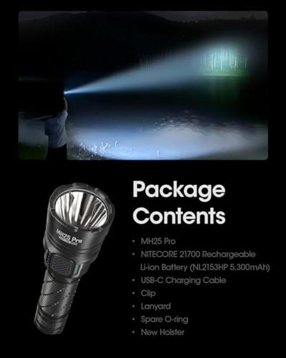 Immagine prodotto Nitecore TORCIA ELETTRICA SERIE MH/3300 LUMEN MH25 PRO (15.36 cm, 3300 lm)