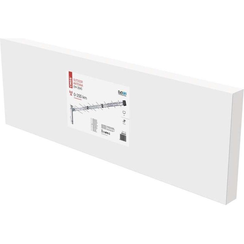 Thumbnail - Emos Aussenantenne EM-2845, PROFI, 0-200 km, DVB-T2, LTE/4G Filter (DVB-T / -T2), SAT Spiegel + SAT Antennen