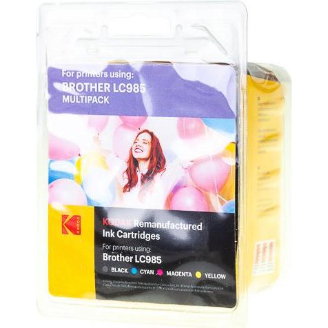 Kodak, Druckerpatrone, Supplies 185B098521 Tinte (4) 300 Seiten Schwarz und 3x 260 Seiten color 9ml schwarz und 3x 5m