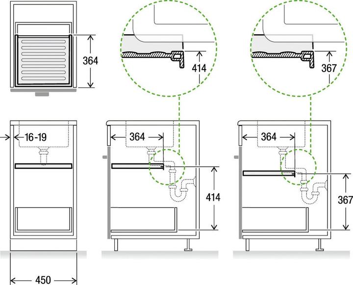 Image du produit Müllex X-LINE Tiroir 45 Basic 450 mm