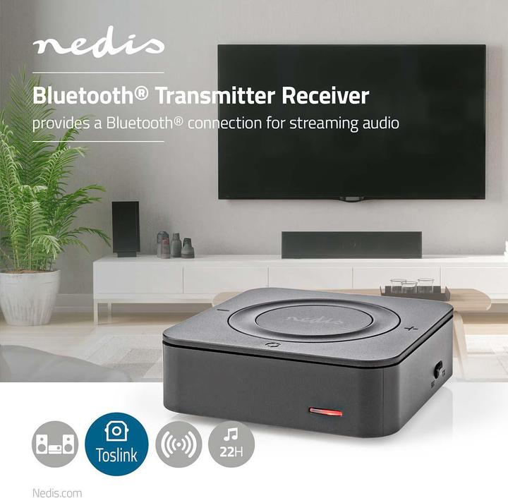 Actual product image Nedis Bluetooth® Transceiver | Connections - Input: 1x AUX / 1x SPDIF | Connections - Output: 1x AU (10 m)