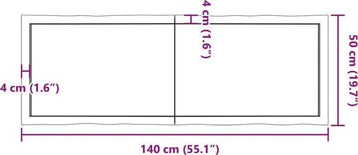 Produktbild VidaXL Aneta (140 x 50 x 4 cm)