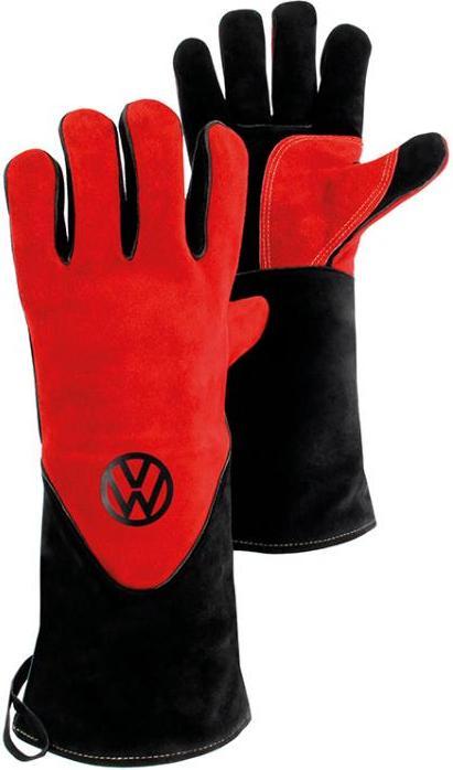 Immagine prodotto TOP Guanti da barbecue VW (Cotone e pelle di mucca, Fili di kevlar)