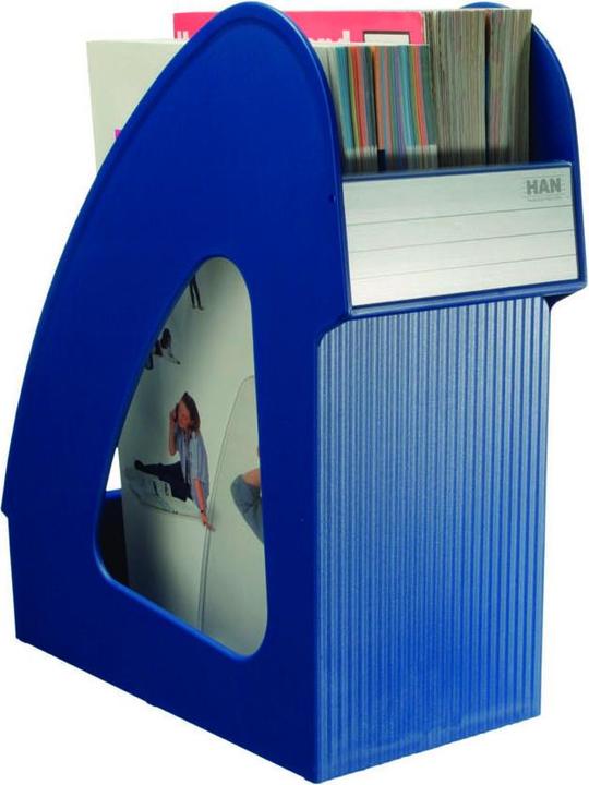 Actual product image Donau Magazine file, cardboard, a4/80mm, blue