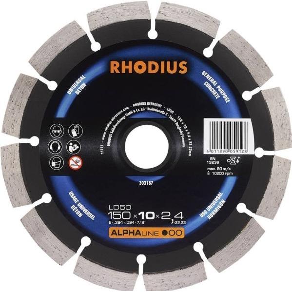 Rhodius, Lama, Lama diamantata LD50 150 mm