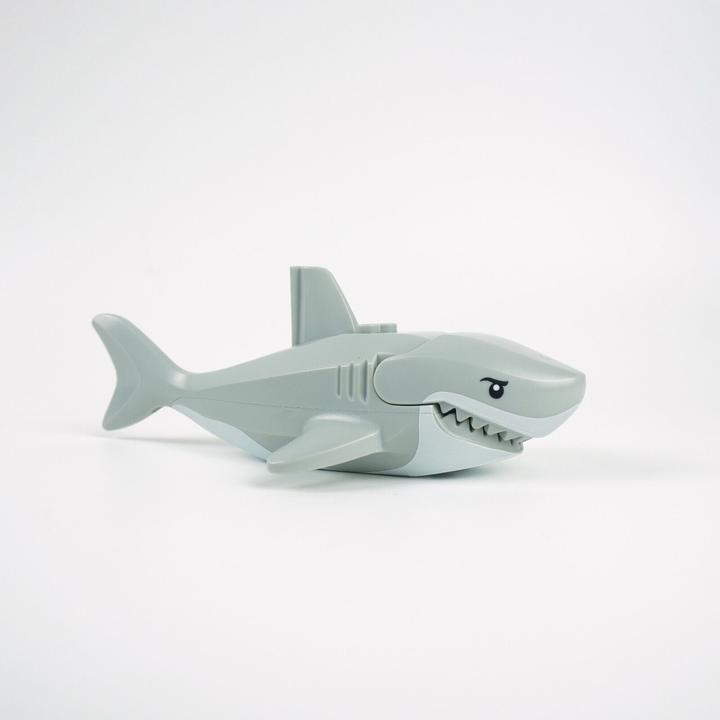 Image du produit LEGO Requin Animaux marins Gris clair - 62605pb01c01 NOUVEAU! Quantité 1x (62605)