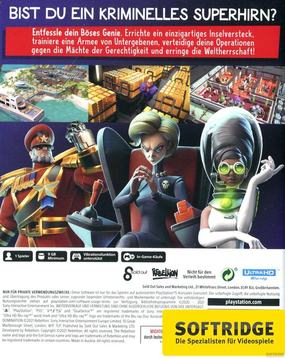 Immagine prodotto Sold Out Genio del male 2: dominio del mondo (PS5, EN)