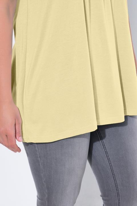 Actual product image Ulla Popken Essential Front Pleat Tee (54)