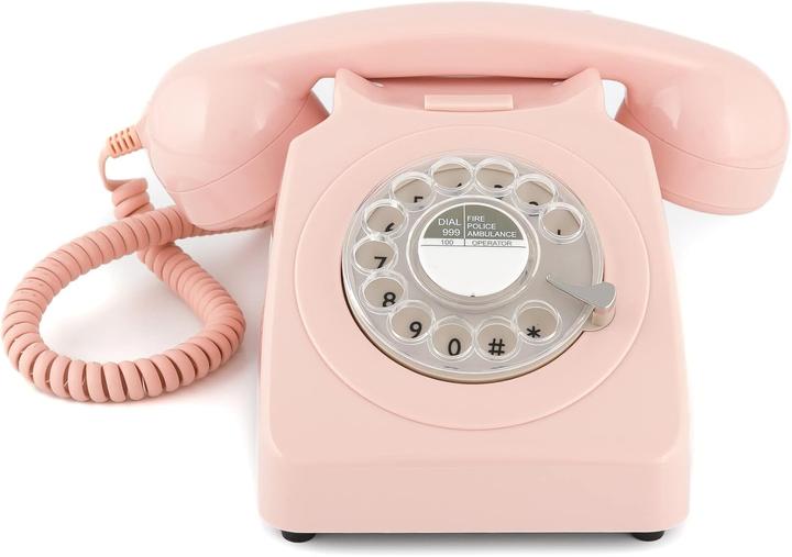 GPO Retro-Telefon mit Wählscheibe im 70er Jahre Design