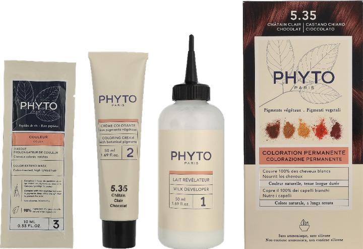 Actual product image Phyto colour 535 castaño claro dorado (535 castaño claro dorado)