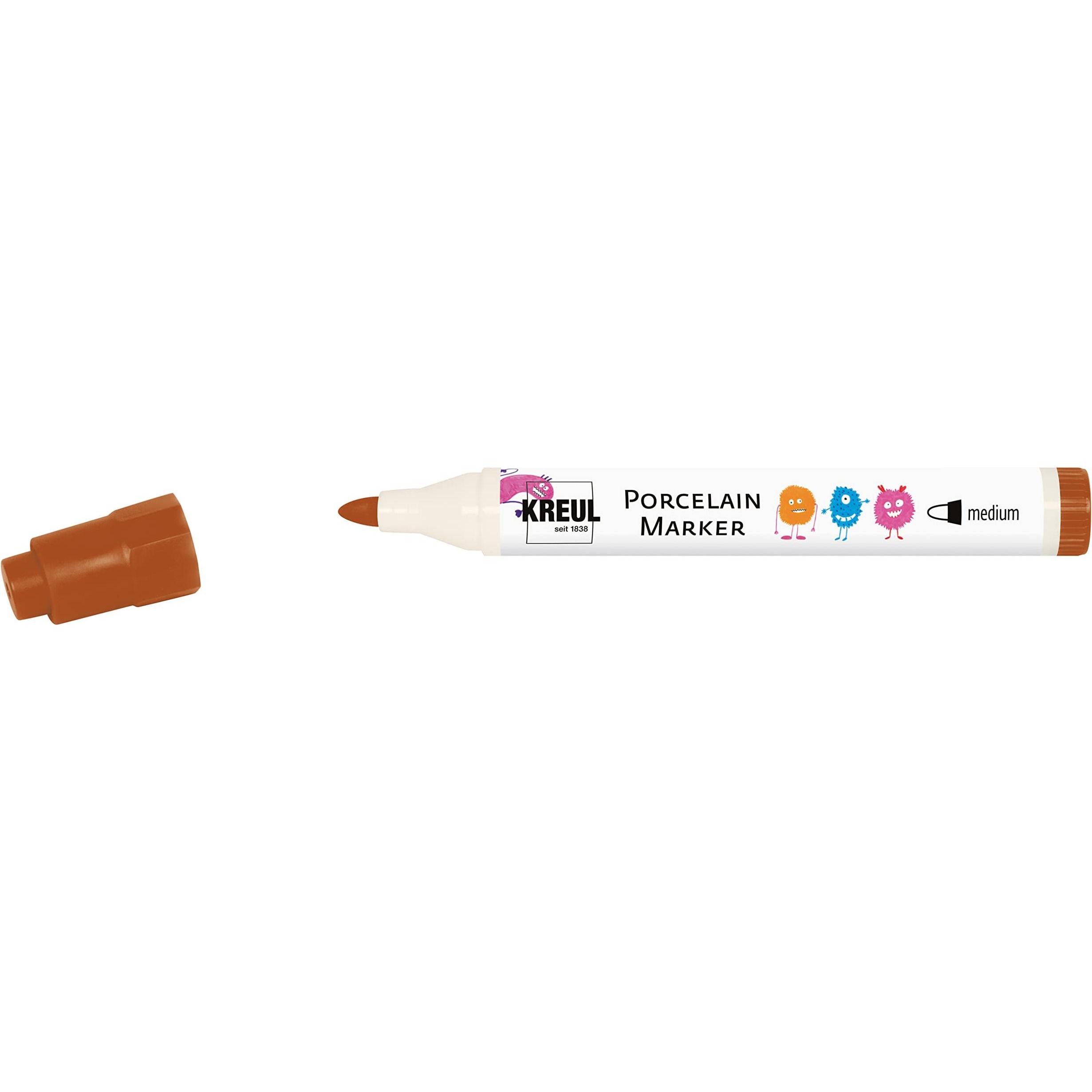 Kreul, Marker, PorcelainPen easy (Braun, 3 mm, 1 x)