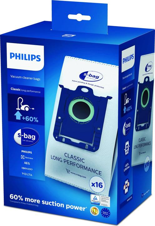 Actual product image Philips s-bag Classic Long Performance FC8021/05 (16 x)