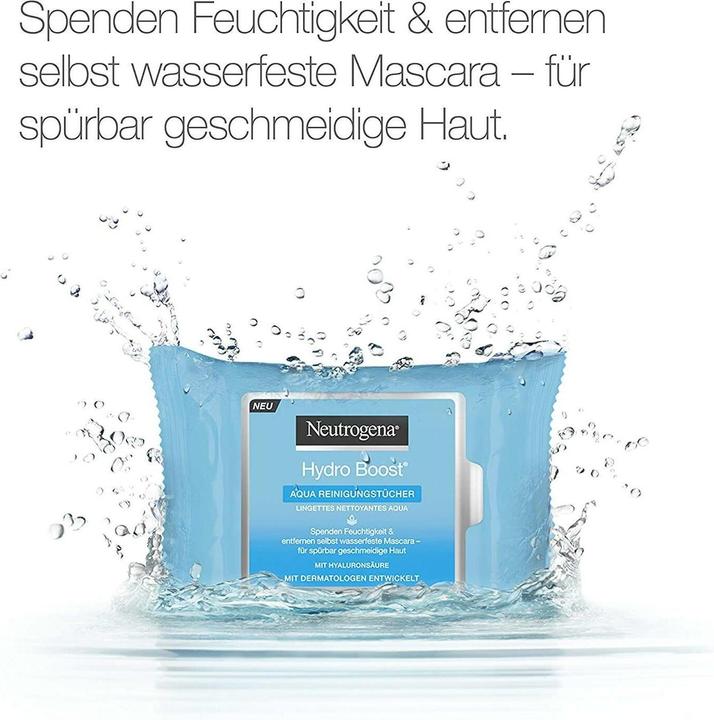 Actual product image Neutrogena Aqua cleaning wipes (Facial cleansing wipes)