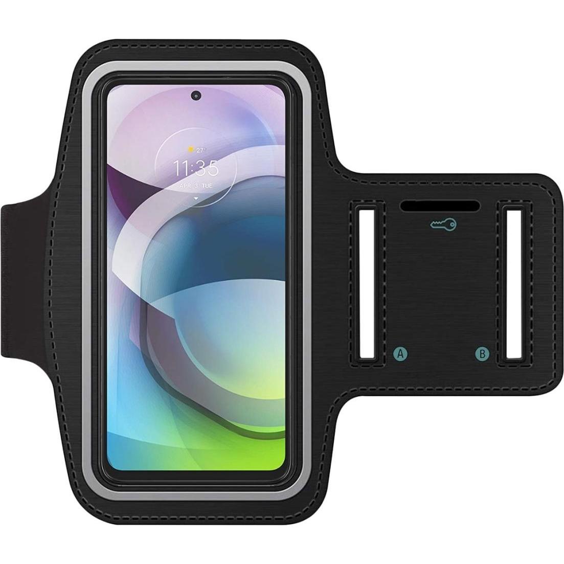 Thumbnail - SmartFitness Motorola Moto G 5G Handy Sport Armband, Smartphone Sportarmband, Schwarz
