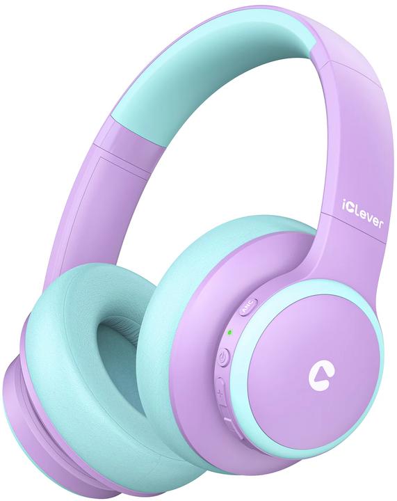 Actual product image Iclever Active Noise Cancel Headphones C17-2083N-01 BTH26, BT, 60h, purple-green (ANC, 60 h, Wireless)
