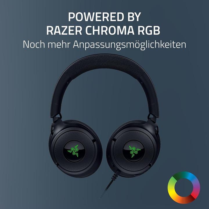 Immagine prodotto Razer Kraken V4 X - Kabelgebundenes Gaming-Headset powered by Chroma™ RGB (Cablato)