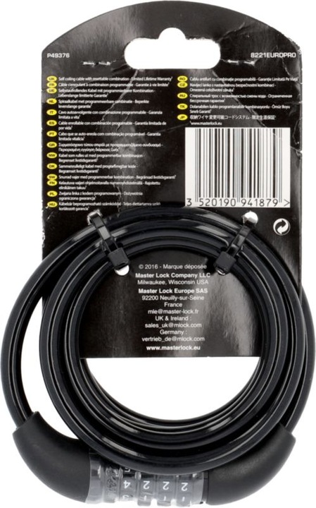 Actual product image Master Lock Spiral lock (180 cm)