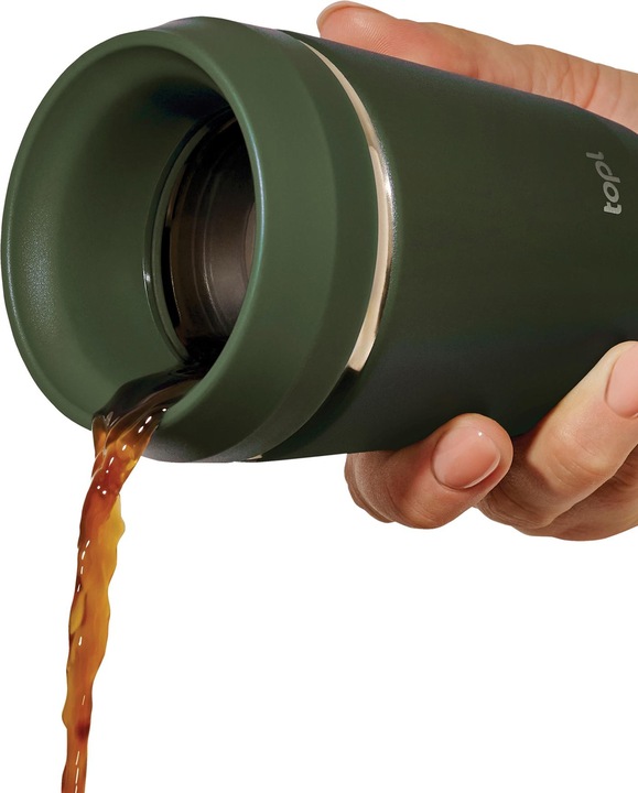 Produktbild Topl Trinkbecher To Go Patentierter 360° Deckel Edelstahl 235ml (0.24 l)