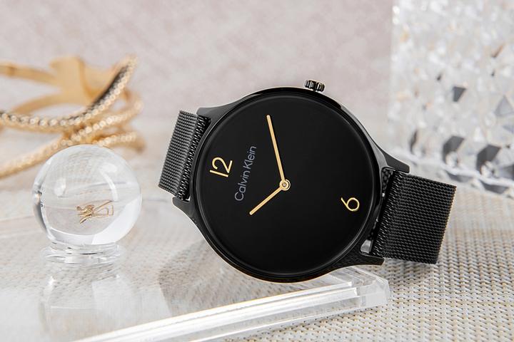 Produktbild Calvin Klein Timeless Mesh Damenuhr 25200004 + BOX