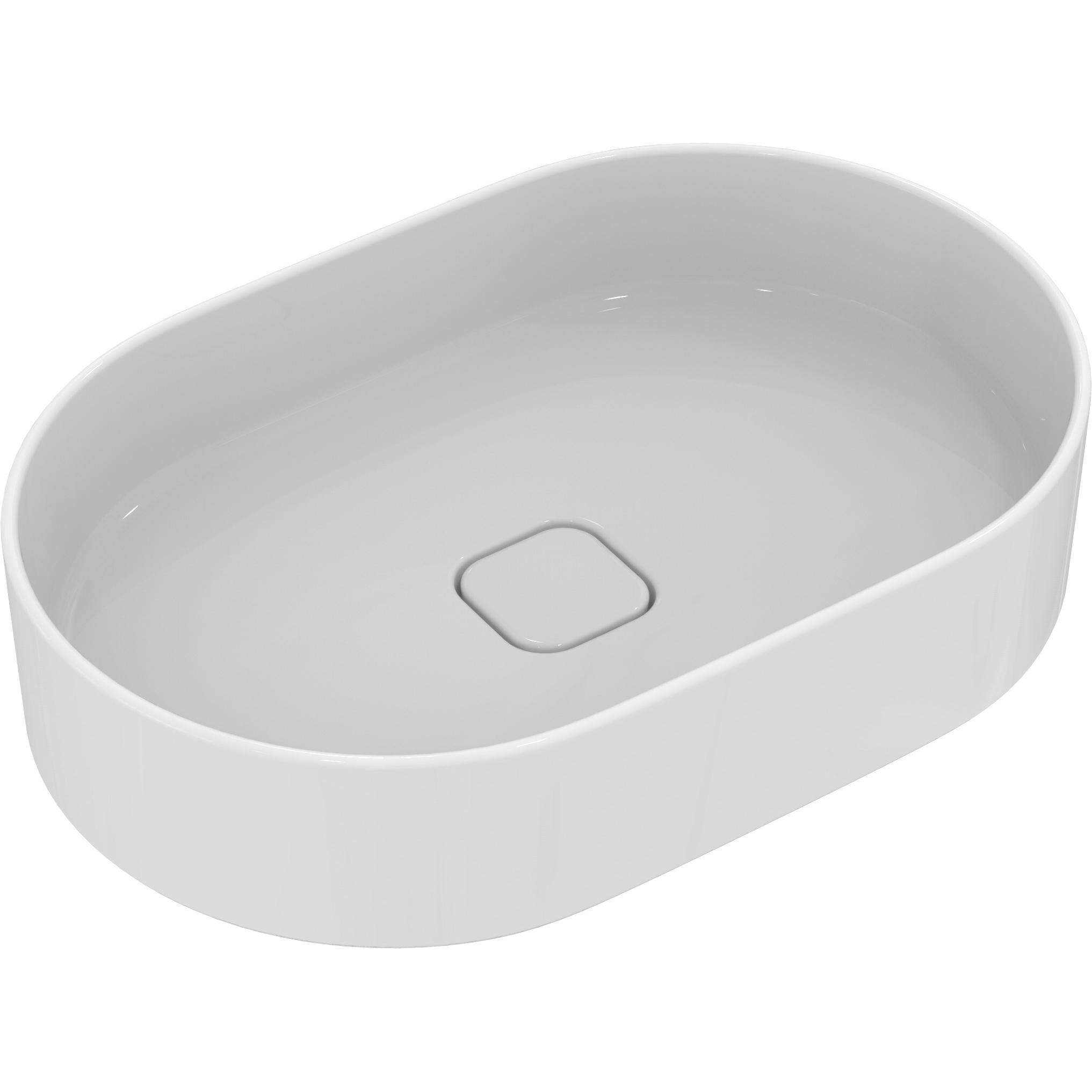 Ideal Standard, Lavandino, Lavabo da appoggio Strada II 60 x 40 cm bianco T298101 (400 mm, 600 mm)