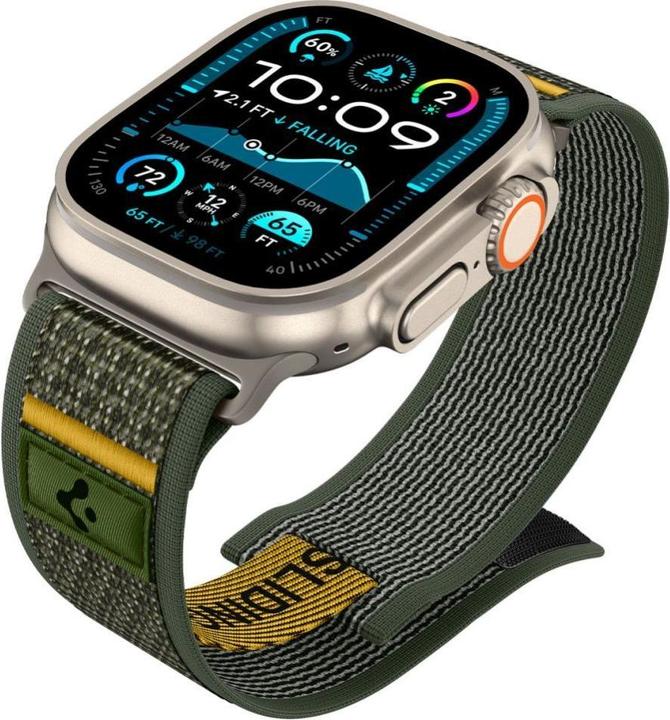 Produktbild Spigen Athlex Air Strap für Apple Watch 44 / 45 / 46 / 49 mm - Grün (Nylon)