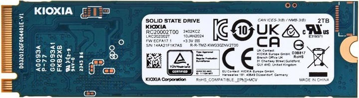 Actual product image Kioxia Exceria G2 (2000 GB, M.2 2280)