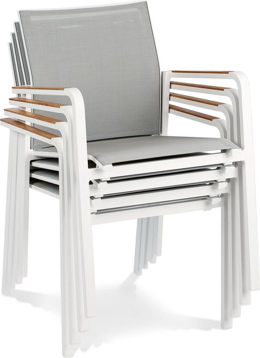 Produktbild Best Stapelsessel Paros weiss/grau